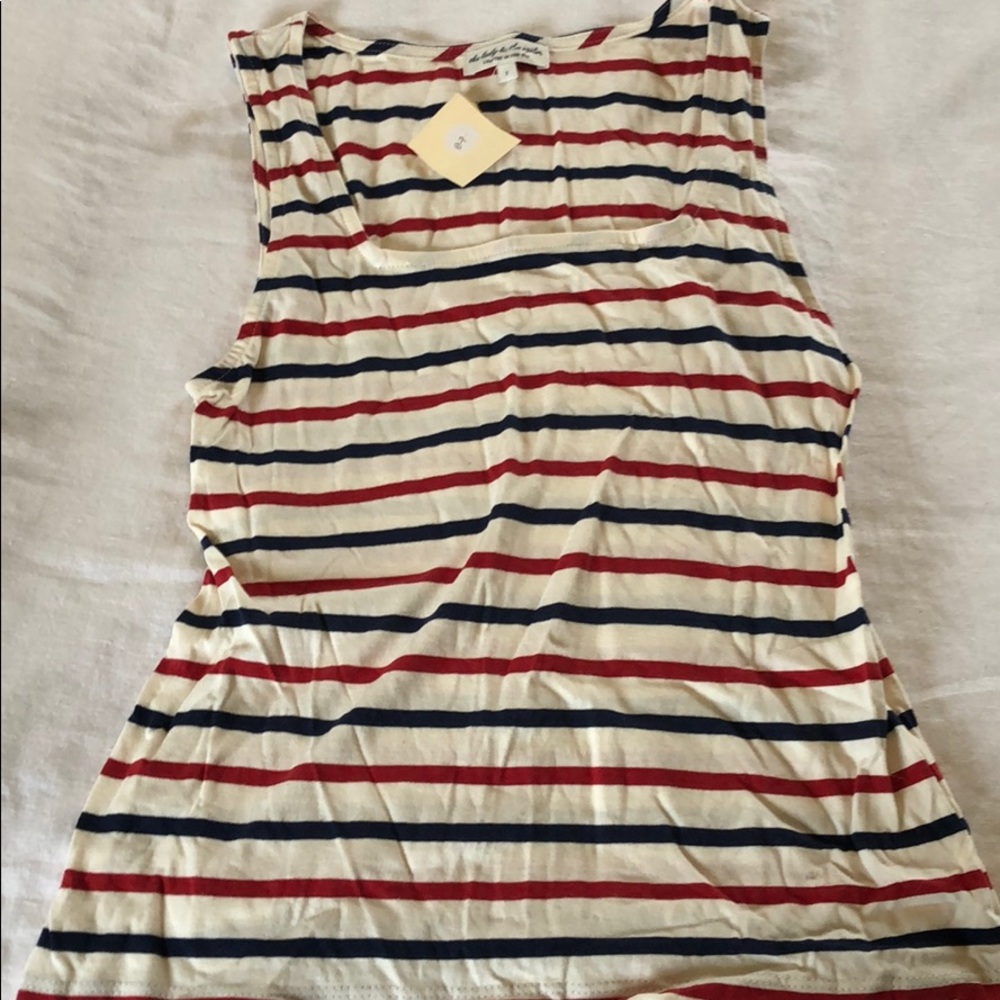 NWT boatneck striped tank